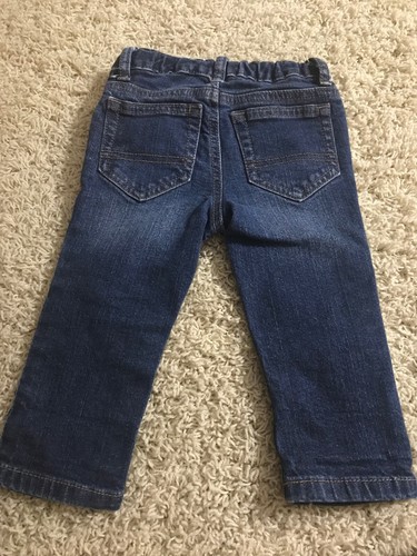 Pantalones de mezclilla ajustados Cat & Jack para niños pequeños talla 18 meses cintura ajustable - Imagen 5 de 5