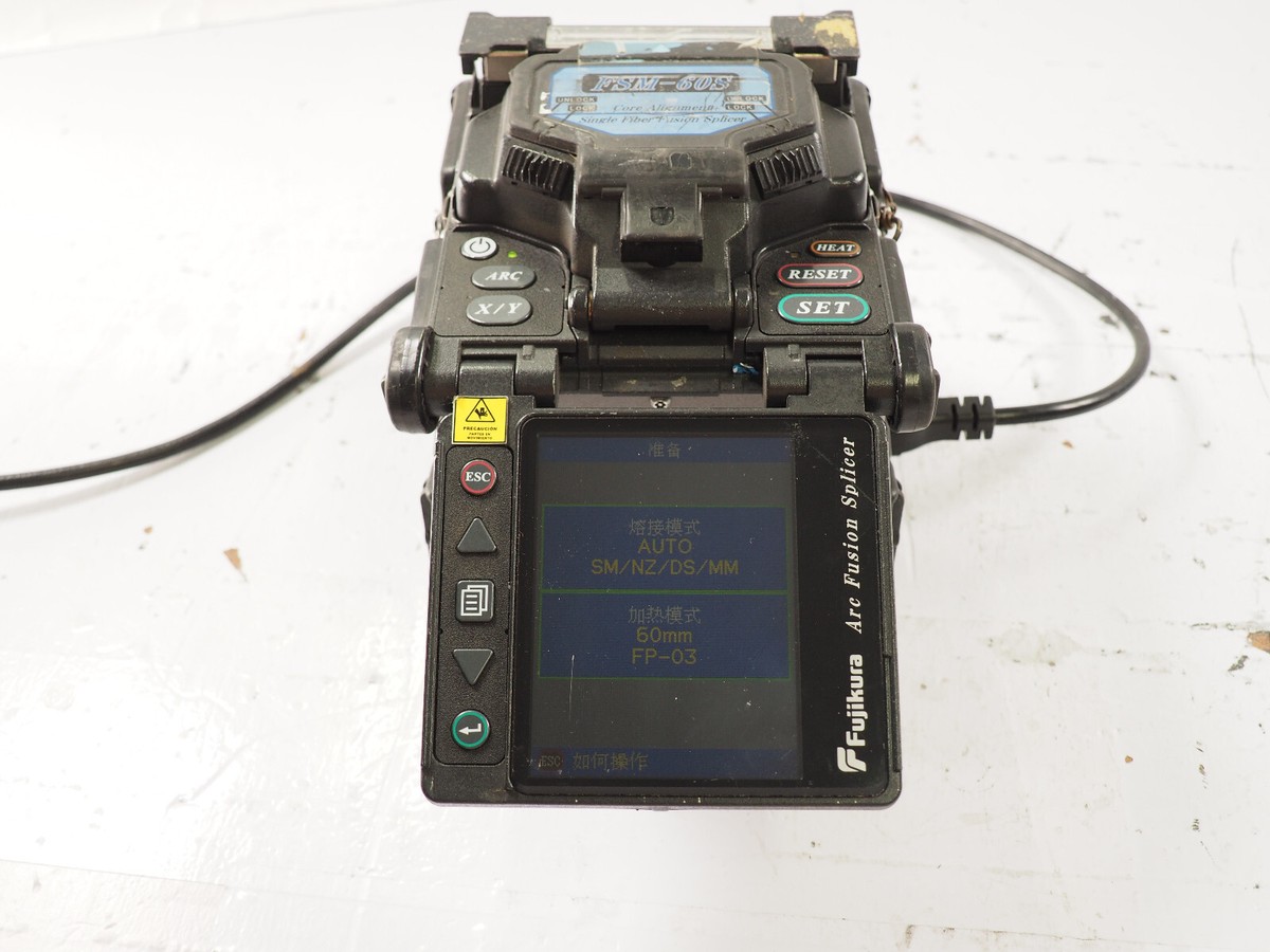 Fujikura FSM-60S Core Alignment Single Fiber Fusion Splicer | eBay
