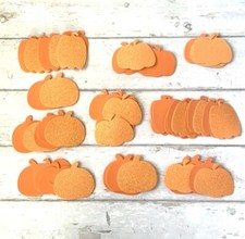 Glitter Foam Pumpkins Fall Halloween Kids Crafts Bundle Set Jack Lantern 50 Pc