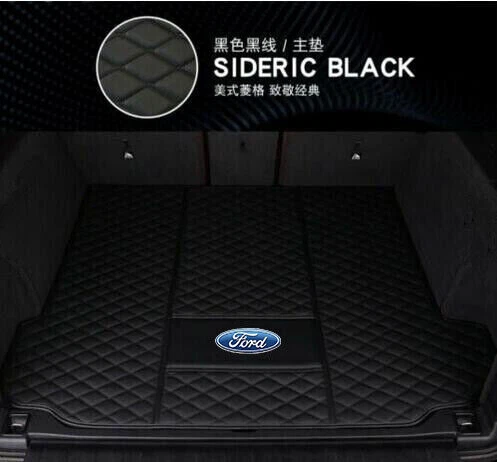 For Ford All Models Car Trunk Mats Carpets Cargo Liners Custom Foot Pads Leather Foto 4 de 4