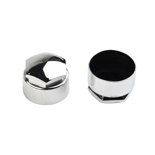 Tout Neuf Cache ??crou Roue Boulons 20x 17mm Chrome Facile Pour Rechange - Picture 10 of 12
