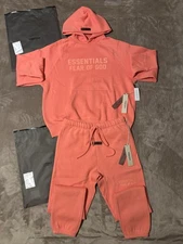 NEW Fear of God Essentials Cuffed Coral Bundle Size Small 100% Authentic✅