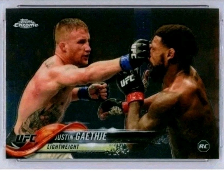 2018 Topps Chrome UFC JUSTIN GAETHJE RC Rookie Card #71