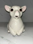 Ceramic Shawnee? McCoy? Lamb Pitcher/Planter Crazing 8” Adorable READ