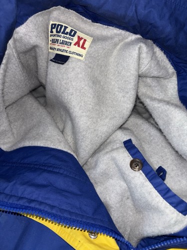 Vintage 1991 Polo Sporting Goods by Ralph Lauren Mens XLTrench Coat Rain Jacket - Picture 12 of 16