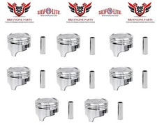 8 Silvolite 030 Oversize Dish Top Pistons For 1970-1980 Chevrolet 400 Sbc