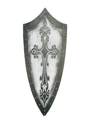 Medieval Crusader Shield Wooden Templar LARP Cosplay Armor