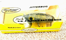 Vintage Fred Arbogast Jitterbug Lure New Old Stock w/catalog. #600 86 Rare Color