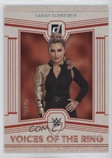 2023 Chronicles WWE Voices of the Ring Holo Silver 7/25 Sarah Schreiber #196 3hd