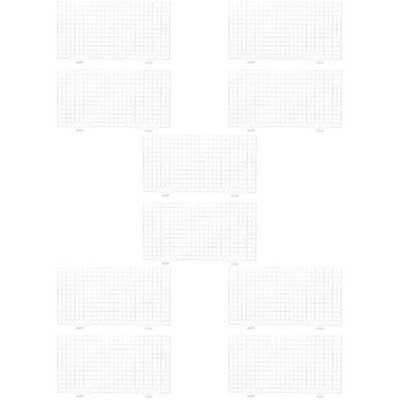  5pcs Panzerteiler Sauger Set Grid Divider Aquarium Bottom Isolat Board Filter