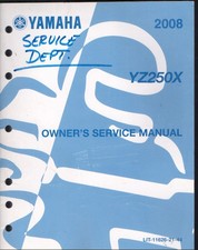 2018 Yamaha YZ250F Motorcycle Owners Service Manual