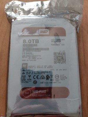 Western Digital WD Red 8TB NAS Hard Drive (model WD80EFZX)