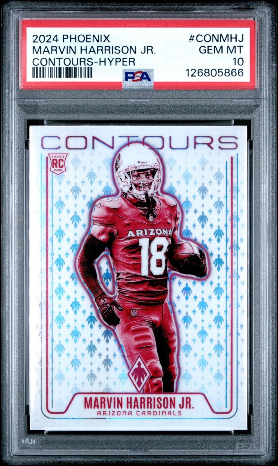 2024 Panini Phoenix - Contours Marvin Harrison Jr. #CON-MHJ Hyper (RC) PSA 10