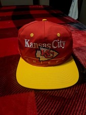 Vintage EASTPORT Kansas City Chiefs NFL Snapback Hat Cap Red Yellow Green