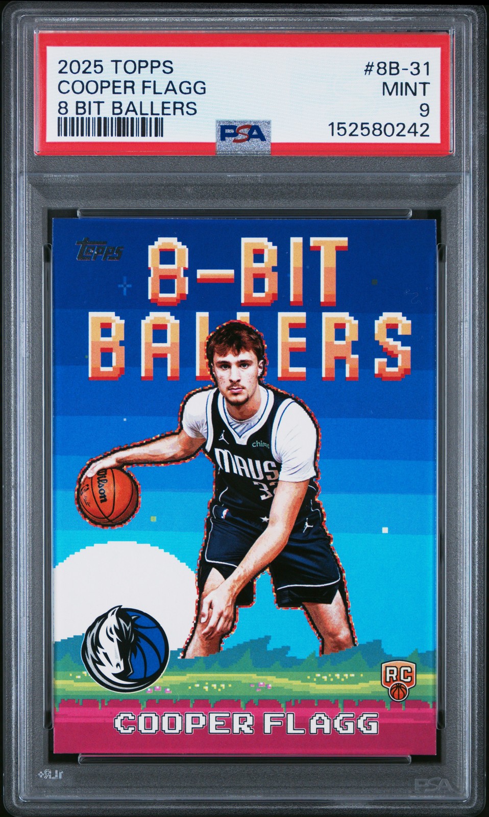 2025 TOPPS 8 BIT BALLERS #8B-31 COOPER FLAGG PSA 9