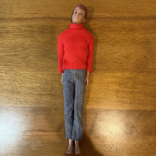 Mattel Allan Doll Ken Barbie's Friend, Vintage 1960s Straight Legs