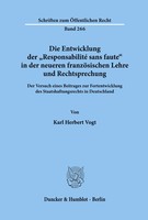 Die Entwicklung Der Responsabilité Sans Faute In Der Neueren FranzöSischen...