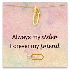 Sister Christmas Gifts, Sterling Silver Necklace for Sister, Sisters Birthday Gi