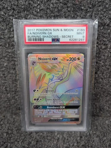 Pokemon TCG Noivern GX 160/147 Sun & Moon SM Burning Shadows Secret PSA 9