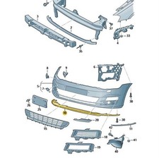 Original Frontspoiler Spoiler schwarz VW Golf 5G0805901 041 Neu