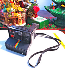 Vintage 1980's Time Zero Onestep Polaroid untested with strap