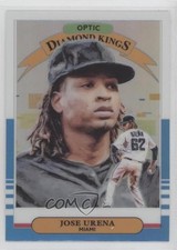 2019 Donruss Optic Diamond Kings Carolina Blue & White Prizm Jose Urena #20 0y59