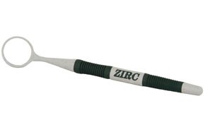 Zirc Zirc Crystal HD Mouth Mirror - #4 with Soft Grip, Gray 12/Pk. 40% brighter
