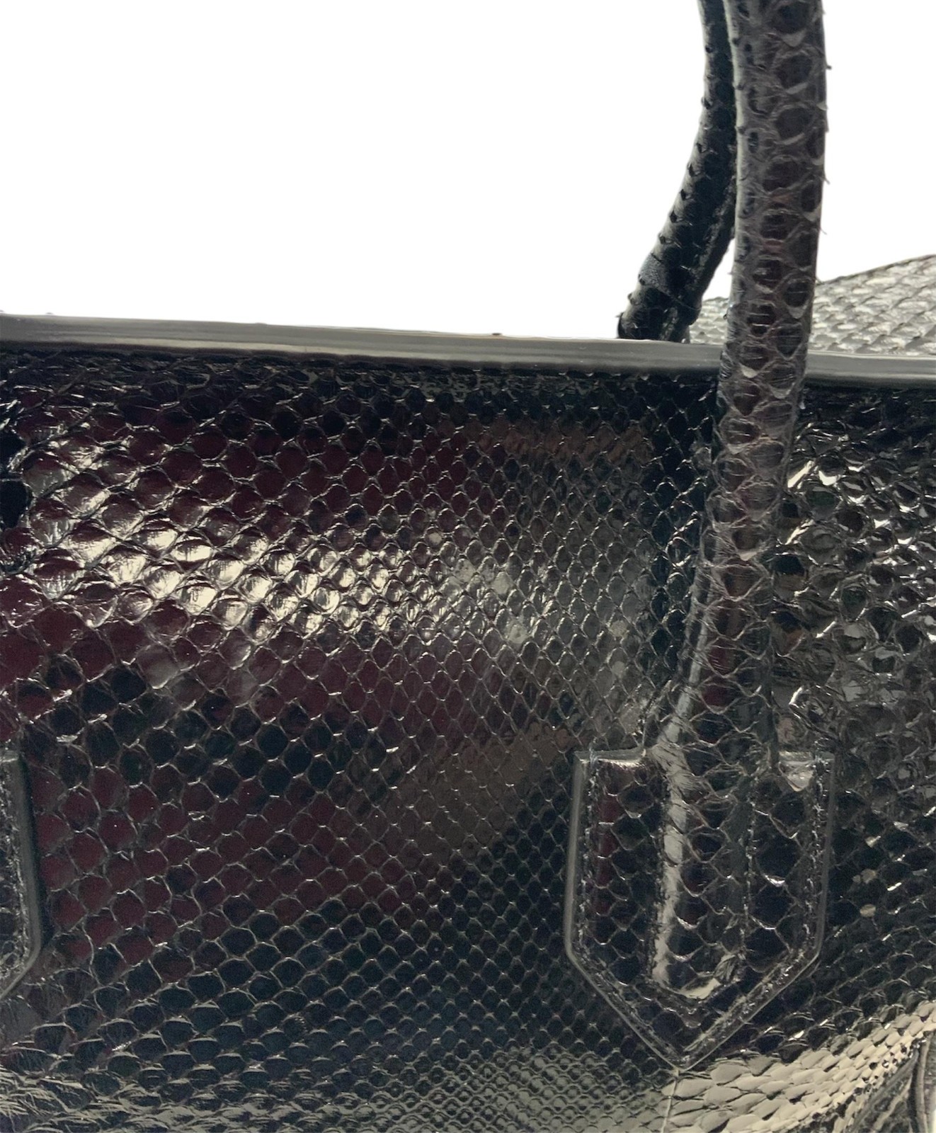 Versace - Python Snakeskin Leather Empire Palazzo… - image 4