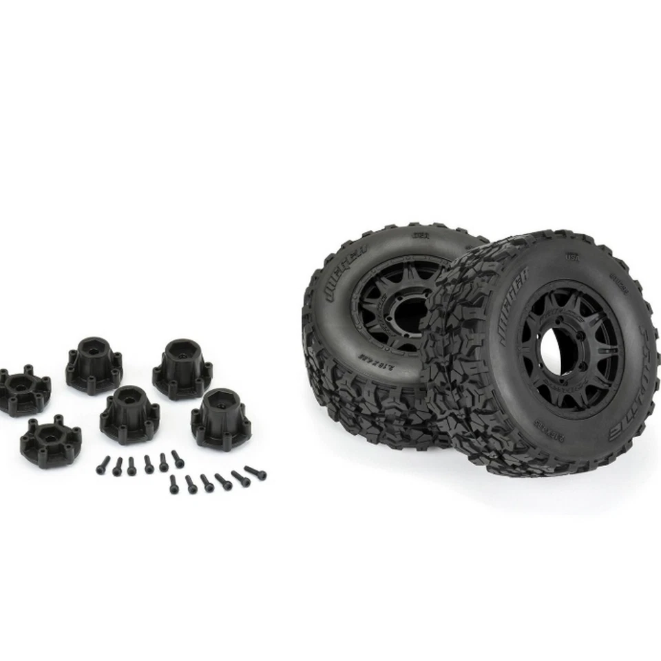 Pro-Line 10299-10 1/10 Jaeger HP BELTED F/R 2.8" MT MTD 12mm/14mm Black Raid (2) - Bild 3 von 4