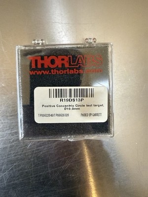 ThorLabs R19DS11P Positive Crossline Test Target