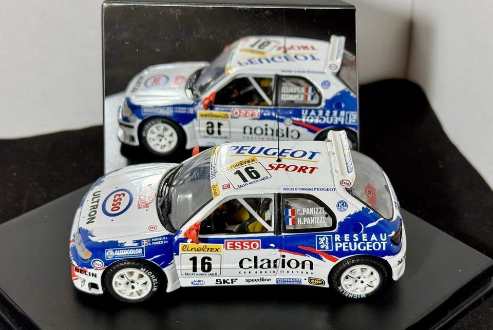VITESSE V98105 PEUGEOT 306 MAXI PANIZZI-PANIZZI RALLYE MONTECARLO 1998 Snow 1:43 - Immagine 2 di 4
