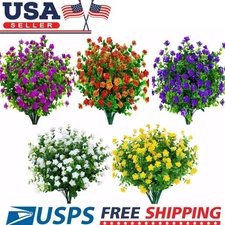 10pcs Artificial Fern Flower Fake Plant Wedding Garden Indoor Outdoor Home Decor