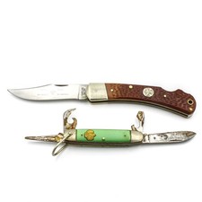 Vintage Girl Scout Kutmaster Boy Scout Camillus Pocket Knives Lot of 2 #X943