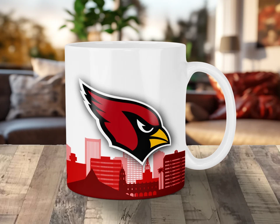 CUSTOMIZABLE Arizona Cardinals Skyline Jersey Mug - Any Name/Number - 11 oz. - Image 3 of 4