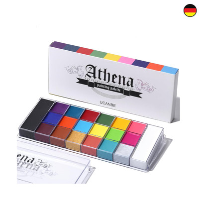 UCANBE Athena Face Paint 20 Farben für Theaterschminke - Halloween Körperfarb...