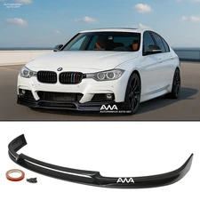 Fits 12-15 BMW F30 3-Series Front Bumper Lip 3D Style PU Spoiler Chin Splitter
