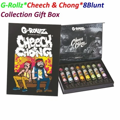 G-Rollz - Cheech &Chong Blunt Collection Gift Box 8 Blunt Tube Set XMAS GIFT SET