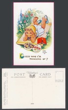 MABEL LUCIE ATTWELL Old Postcard Guess Who I'm Thinking of? Chocolates Book 5934