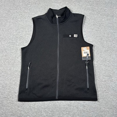The North Face Gordon Lyons Full Zip Vest Mens Large Black Gray Outdoor NEW