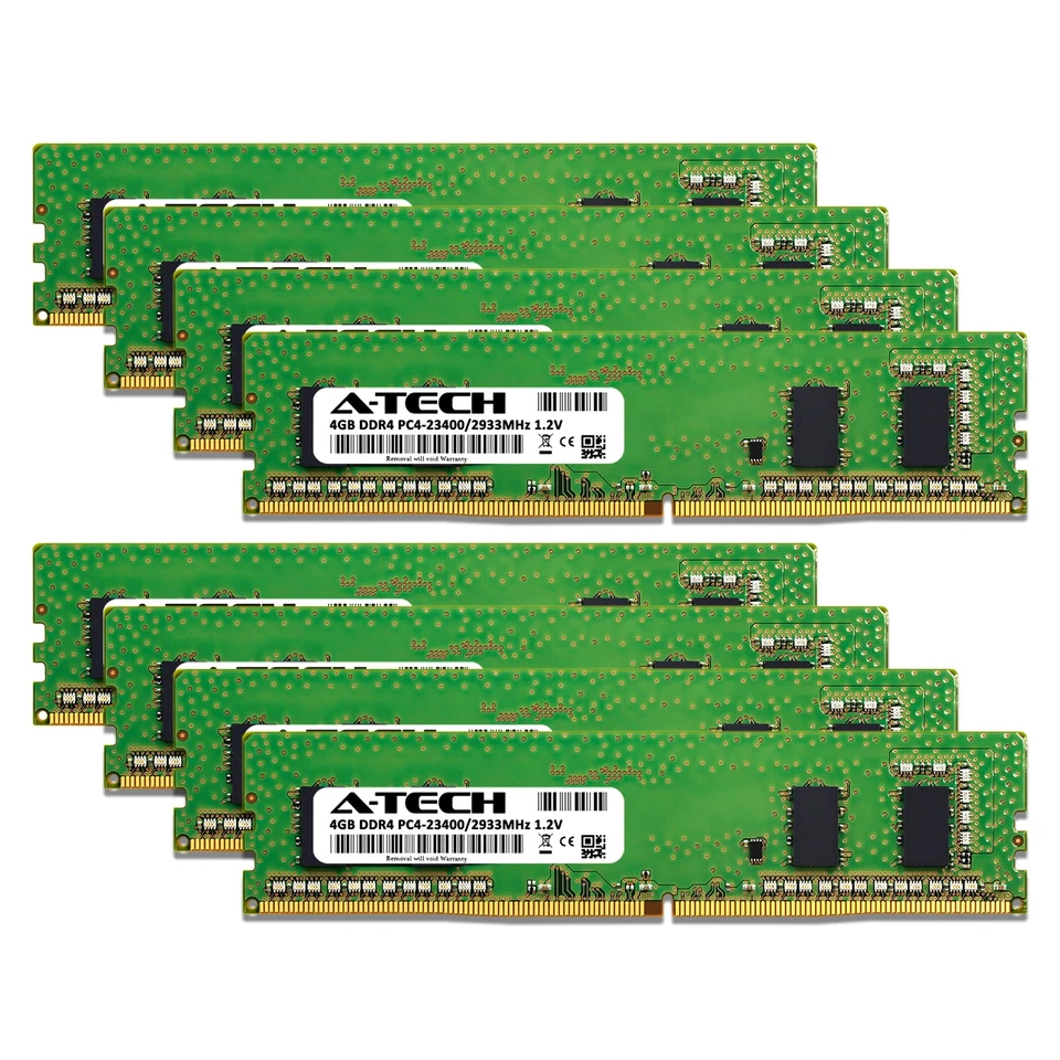 32GB 8x 4GB DDR4-2933 ASUS ROG Strix X299-XE Gaming Memory RAM - Image 2 of 4