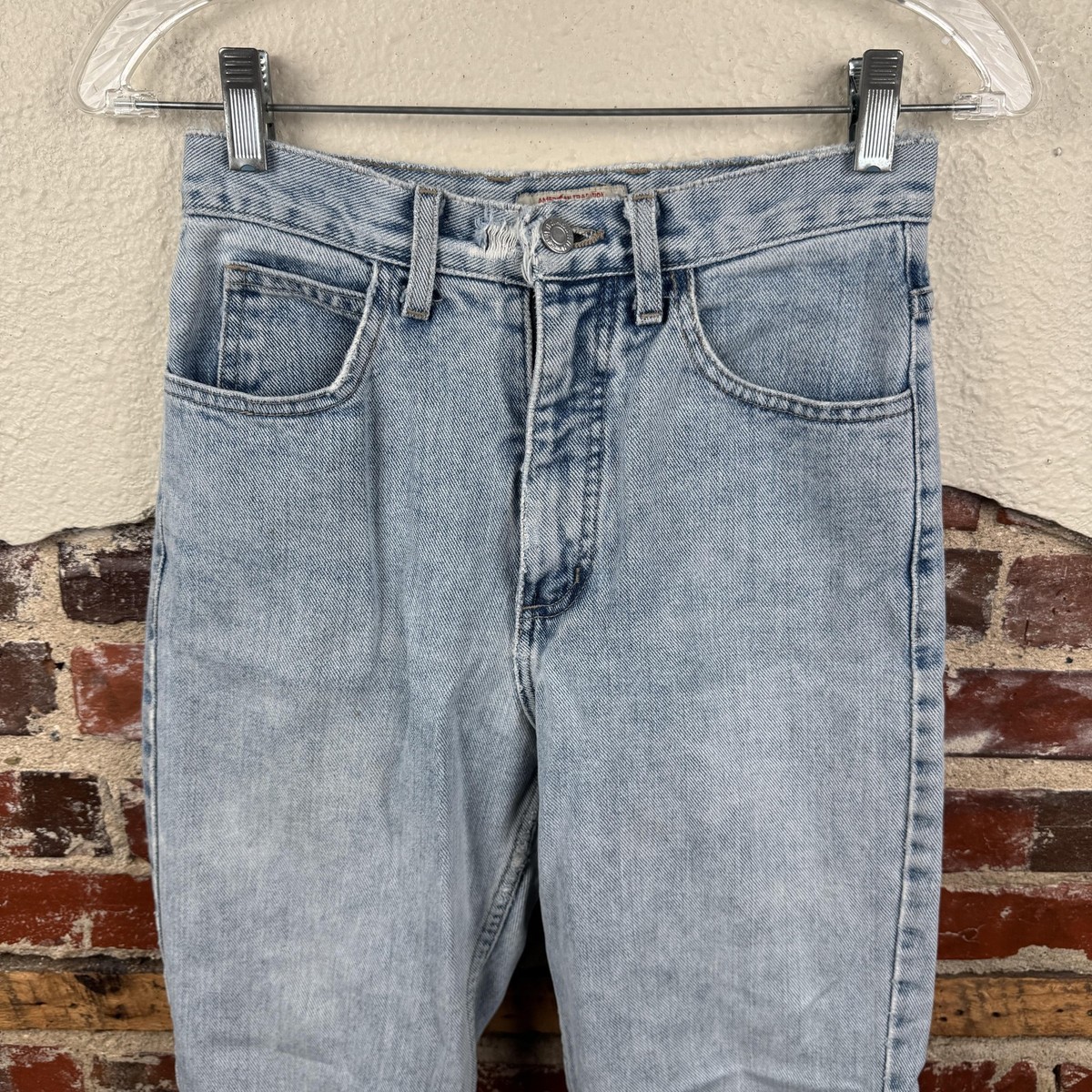 Vintage Guess Jeans Womens 26 High Rise Tapered Leg Distressed