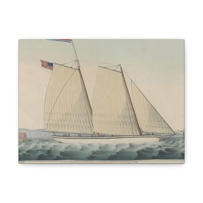 Nathaniel Currier - Extraordinary Express Across the Atlantic - Canvas Wall Art