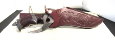 1996 DRAGON LORD GIL HIBBEN KNIFE WITH MATCHING LEATHER SHEATH SIGNED
