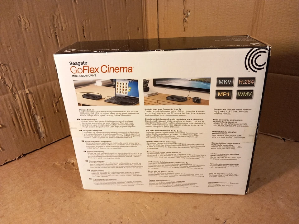 Seagate GoFlex Cinema SRM001 1TB External HDD USB 2.0 MULTIMEDIA DRIVE - Image 4 of 4