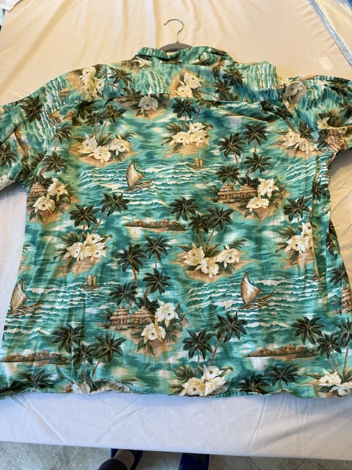 Vtg. Hilo Hattie's The Hawaiian Original Mens Button Down Tropical Shirt Sz 4xl - Image 4 of 4