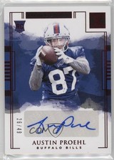 2018 Panini Impeccable Rookie Auto Red /49 Austin Proehl #181 Auto 15r3