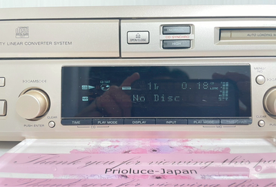 SONY MXD-D40 CD MD Recorder Deck Works Cleaned Belt Replaced 100V