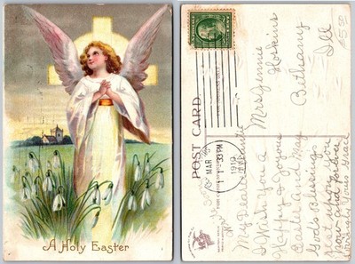 Holy Easter Angel Postcard