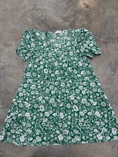 & Other Stories Los Angeles Atelier green and white floral mini dress Womens 2