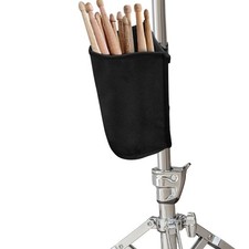 Portable Drum Stick Holder Bag Straps Fits 5 Pairs Mallets Brushes Beaters